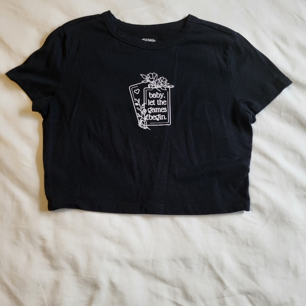 Taylor Swift Reputation Themed Crop Top Large